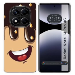 Funda Silicona para Xiaomi Redmi Note 14 Pro 4G diseño Helado Chocolate Dibujos