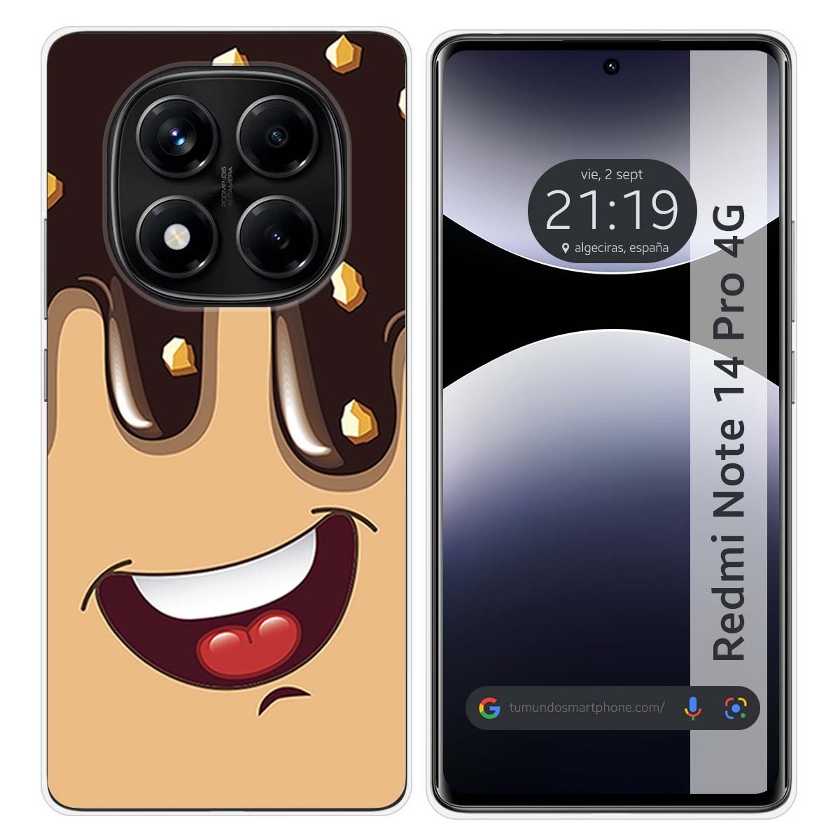 Funda Silicona para Xiaomi Redmi Note 14 Pro 4G diseño Helado Chocolate Dibujos