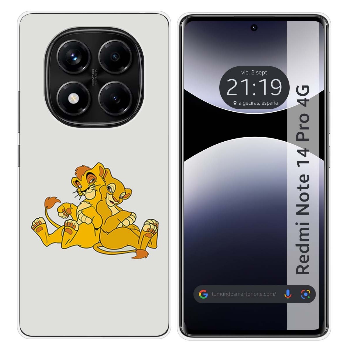 Funda Silicona para Xiaomi Redmi Note 14 Pro 4G diseño Leones Dibujos