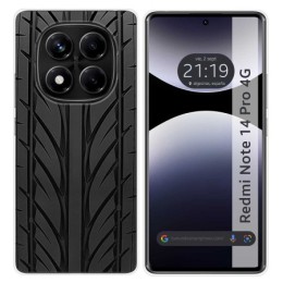 Funda Silicona para Xiaomi Redmi Note 14 Pro 4G diseño Neumatico Dibujos