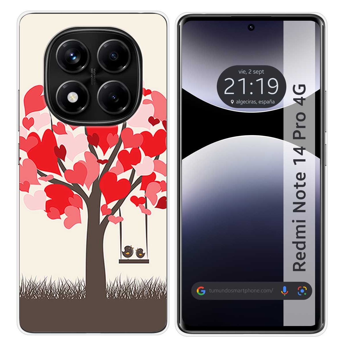 Funda Silicona para Xiaomi Redmi Note 14 Pro 4G diseño Pajaritos Dibujos