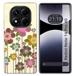 Funda Silicona para Xiaomi Redmi Note 14 Pro 4G diseño Primavera En Flor Dibujos