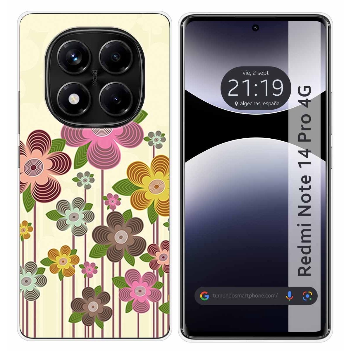 Funda Silicona para Xiaomi Redmi Note 14 Pro 4G diseño Primavera En Flor Dibujos