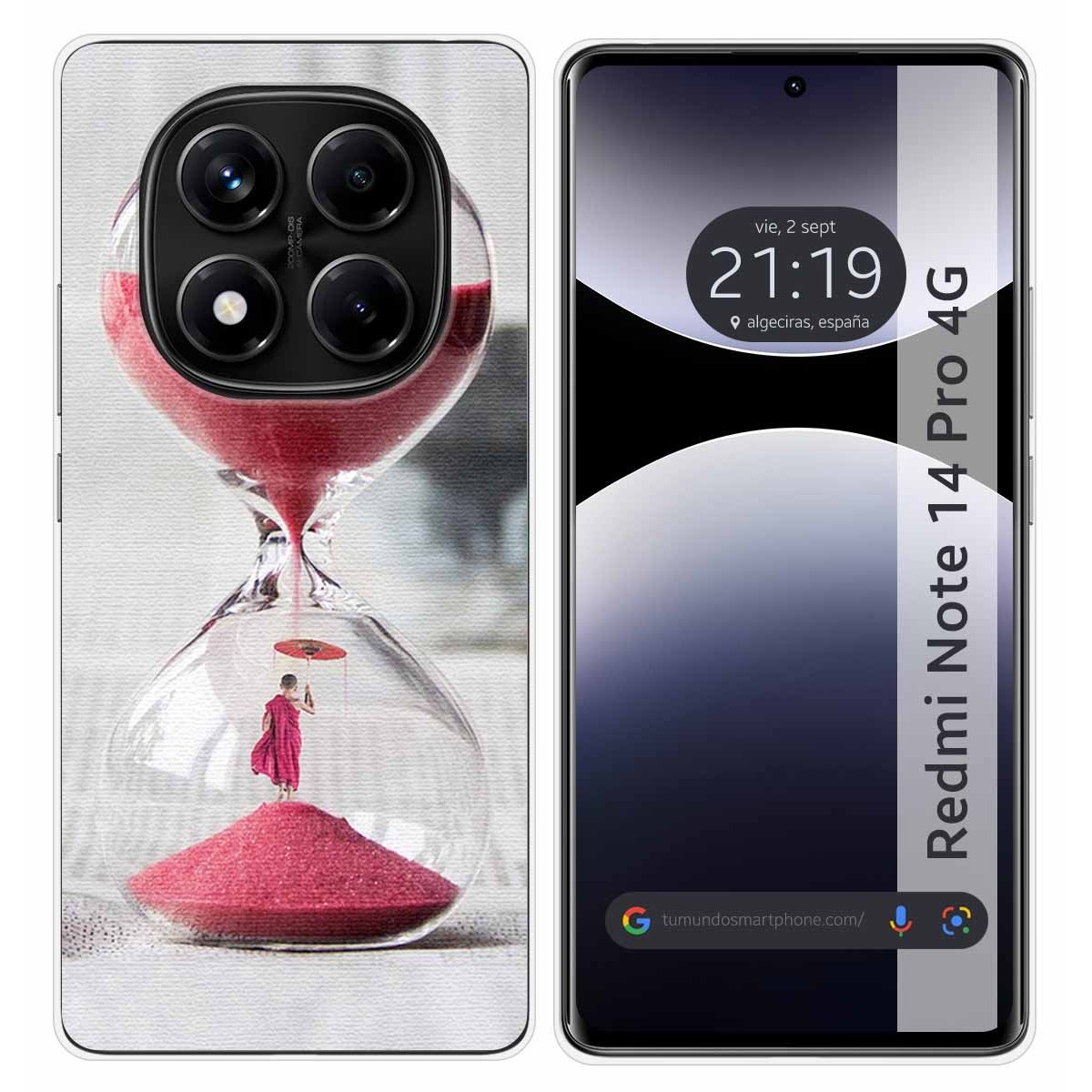 Funda Silicona para Xiaomi Redmi Note 14 Pro 4G diseño Reloj Dibujos