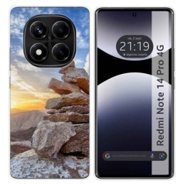 Funda Silicona para Xiaomi Redmi Note 14 Pro 4G diseño Sunset Dibujos