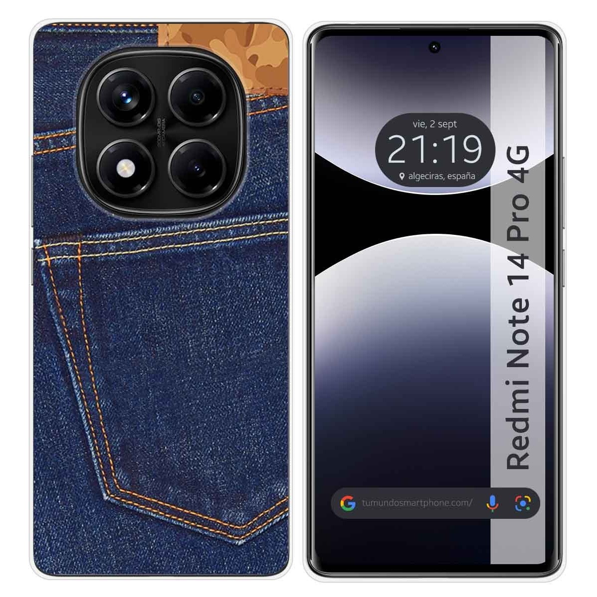 Funda Silicona para Xiaomi Redmi Note 14 Pro 4G diseño Vaquero Dibujos