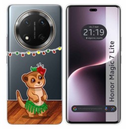 Funda Silicona Transparente para Huawei Honor Magic 7 Lite 5G diseño Suricata Dibujos