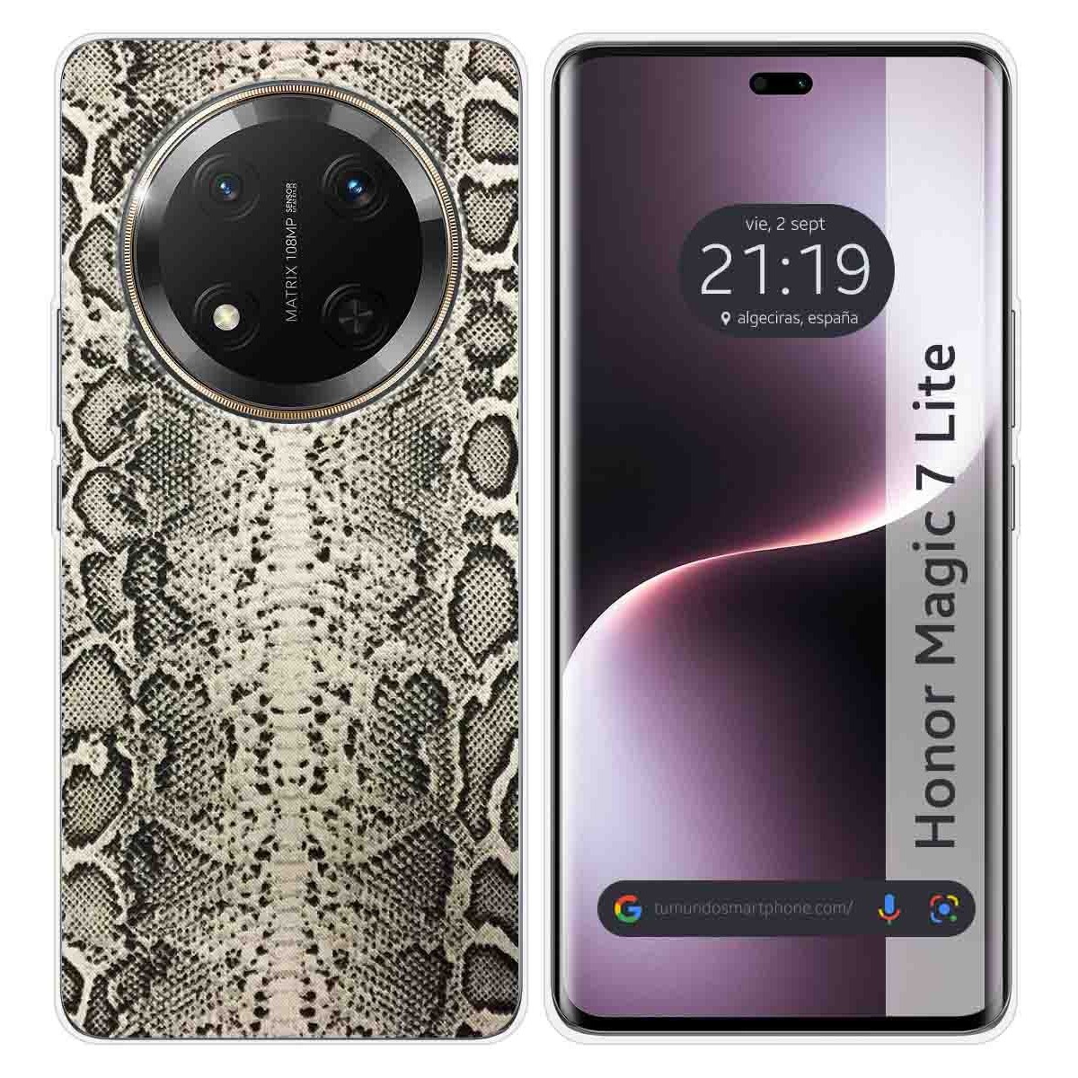 Funda Silicona para Huawei Honor Magic 7 Lite 5G diseño Animal 01 Dibujos