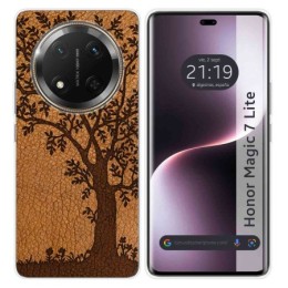Funda Silicona para Huawei Honor Magic 7 Lite 5G diseño Cuero 03 Dibujos
