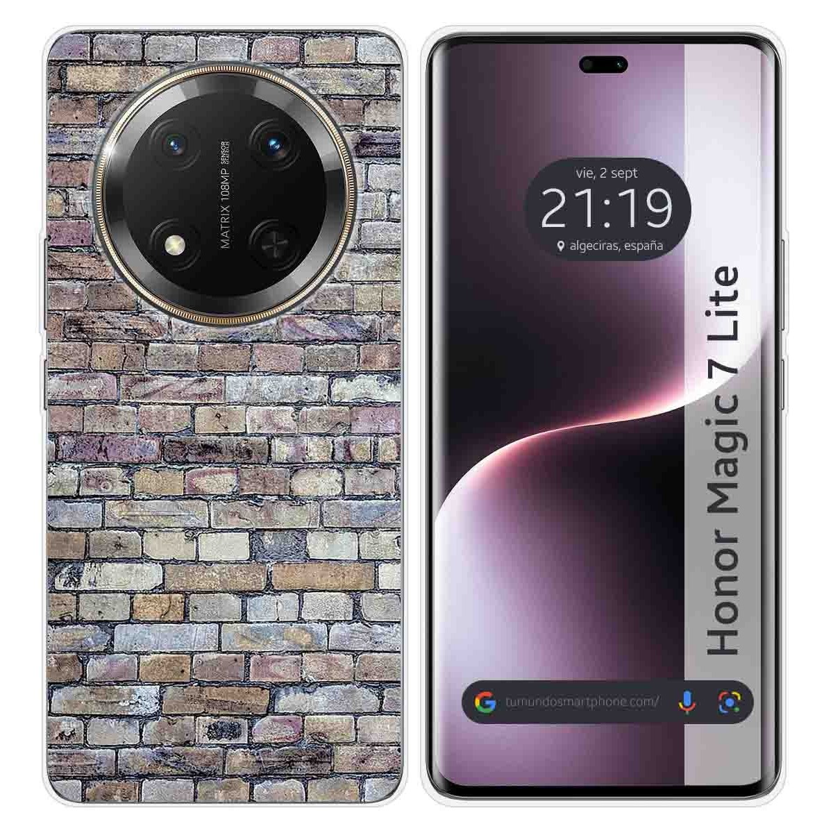 Funda Silicona para Huawei Honor Magic 7 Lite 5G diseño Ladrillo 02 Dibujos