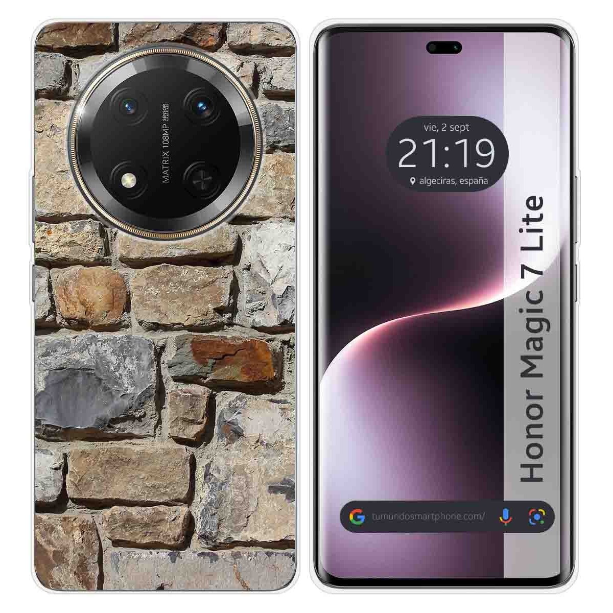 Funda Silicona para Huawei Honor Magic 7 Lite 5G diseño Ladrillo 03 Dibujos