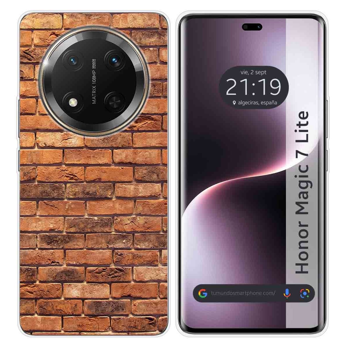 Funda Silicona para Huawei Honor Magic 7 Lite 5G diseño Ladrillo 04 Dibujos