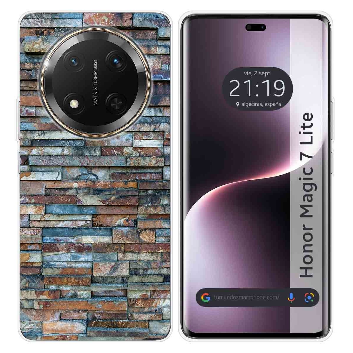 Funda Silicona para Huawei Honor Magic 7 Lite 5G diseño Ladrillo 05 Dibujos
