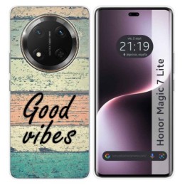 Funda Silicona para Huawei Honor Magic 7 Lite 5G diseño Madera 01 Dibujos