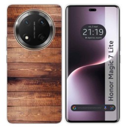 Funda Silicona para Huawei Honor Magic 7 Lite 5G diseño Madera 02 Dibujos