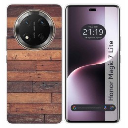 Funda Silicona para Huawei Honor Magic 7 Lite 5G diseño Madera 03 Dibujos