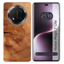 Funda Silicona para Huawei Honor Magic 7 Lite 5G diseño Madera 04 Dibujos