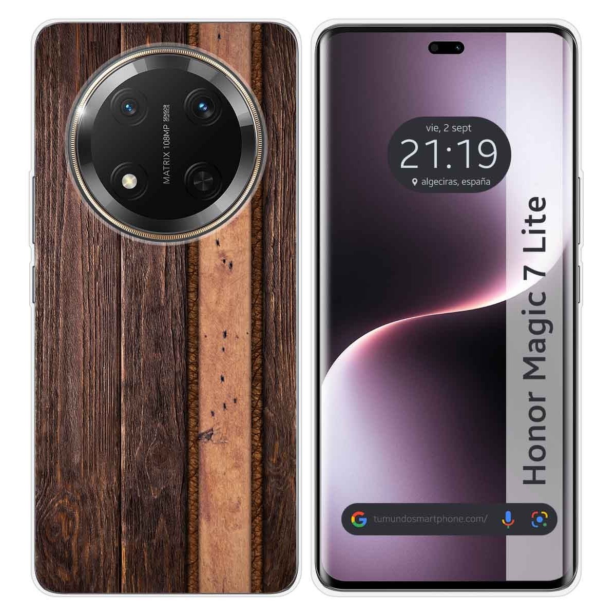 Funda Silicona para Huawei Honor Magic 7 Lite 5G diseño Madera 05 Dibujos