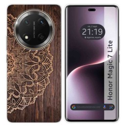 Funda Silicona para Huawei Honor Magic 7 Lite 5G diseño Madera 06 Dibujos