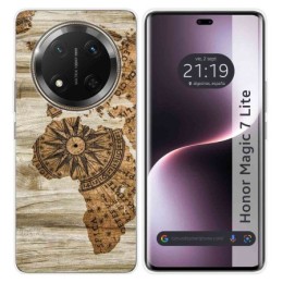 Funda Silicona para Huawei Honor Magic 7 Lite 5G diseño Madera 07 Dibujos