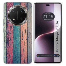 Funda Silicona para Huawei Honor Magic 7 Lite 5G diseño Madera 10 Dibujos