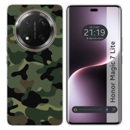 Funda Silicona para Huawei Honor Magic 7 Lite 5G diseño Camuflaje Dibujos