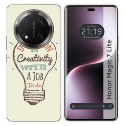Funda Silicona para Huawei Honor Magic 7 Lite 5G diseño Creativity Dibujos