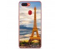 Funda Gel Tpu para Oppo R15 Pro Diseño Paris Dibujos