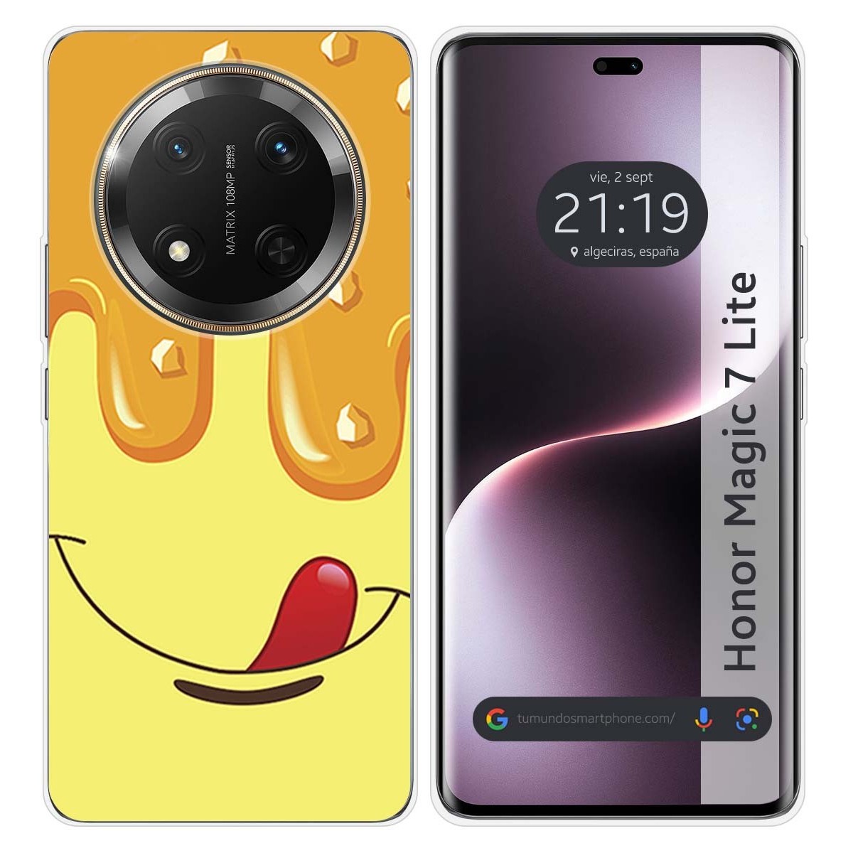 Funda Silicona para Huawei Honor Magic 7 Lite 5G diseño Helado Vainilla Dibujos