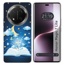 Funda Silicona para Huawei Honor Magic 7 Lite 5G diseño Libro Cuentos Dibujos