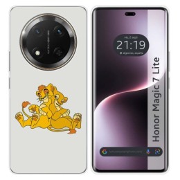 Funda Silicona para Huawei Honor Magic 7 Lite 5G diseño Leones Dibujos