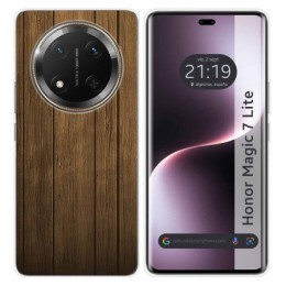 Funda Silicona para Huawei Honor Magic 7 Lite 5G diseño Madera Dibujos