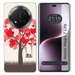 Funda Silicona para Huawei Honor Magic 7 Lite 5G diseño Pajaritos Dibujos