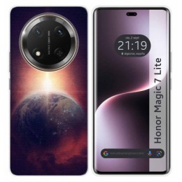 Funda Silicona para Huawei Honor Magic 7 Lite 5G diseño Tierra Dibujos