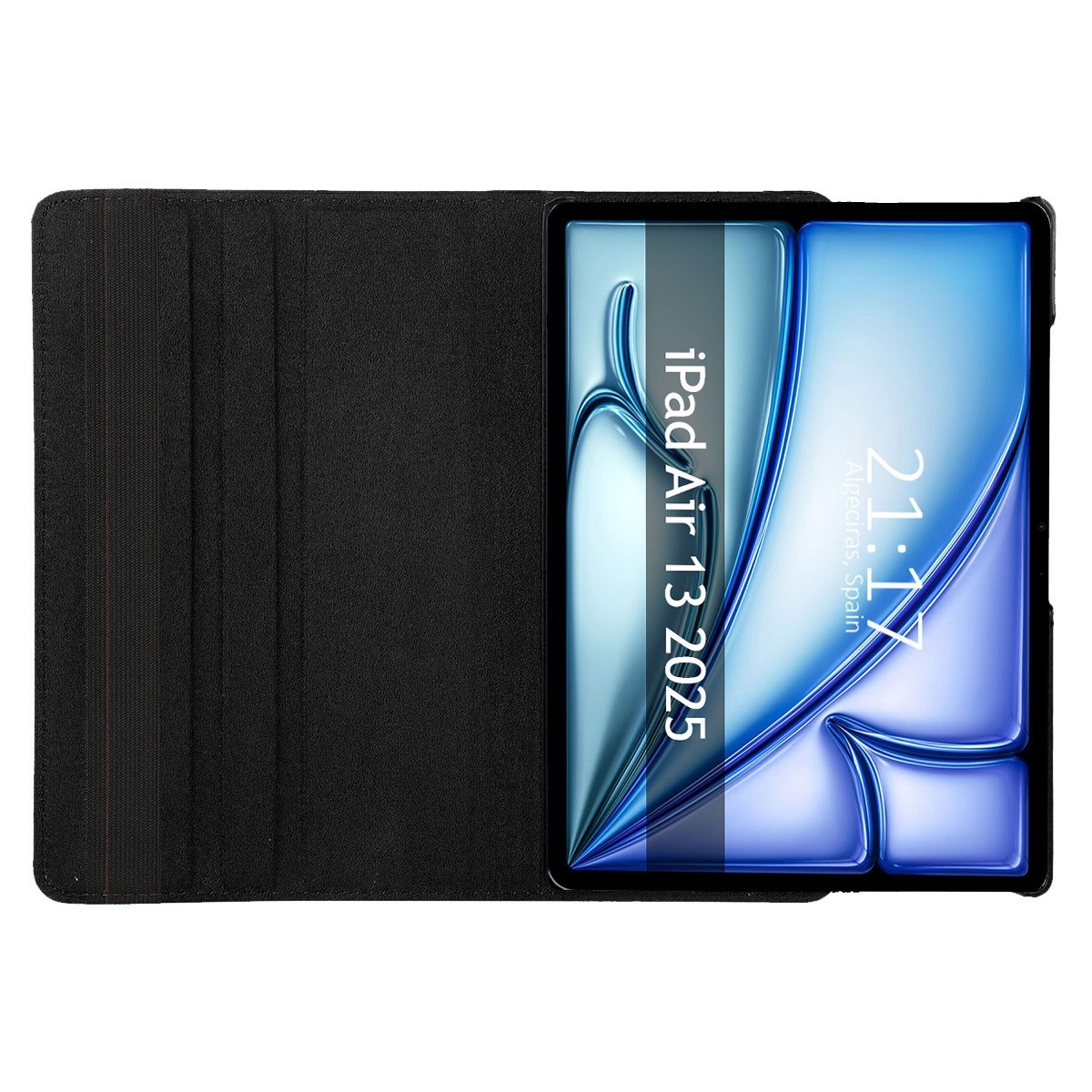 Funda Giratoria 360 para Apple iPad Air 2025 13 (M3) color Negro