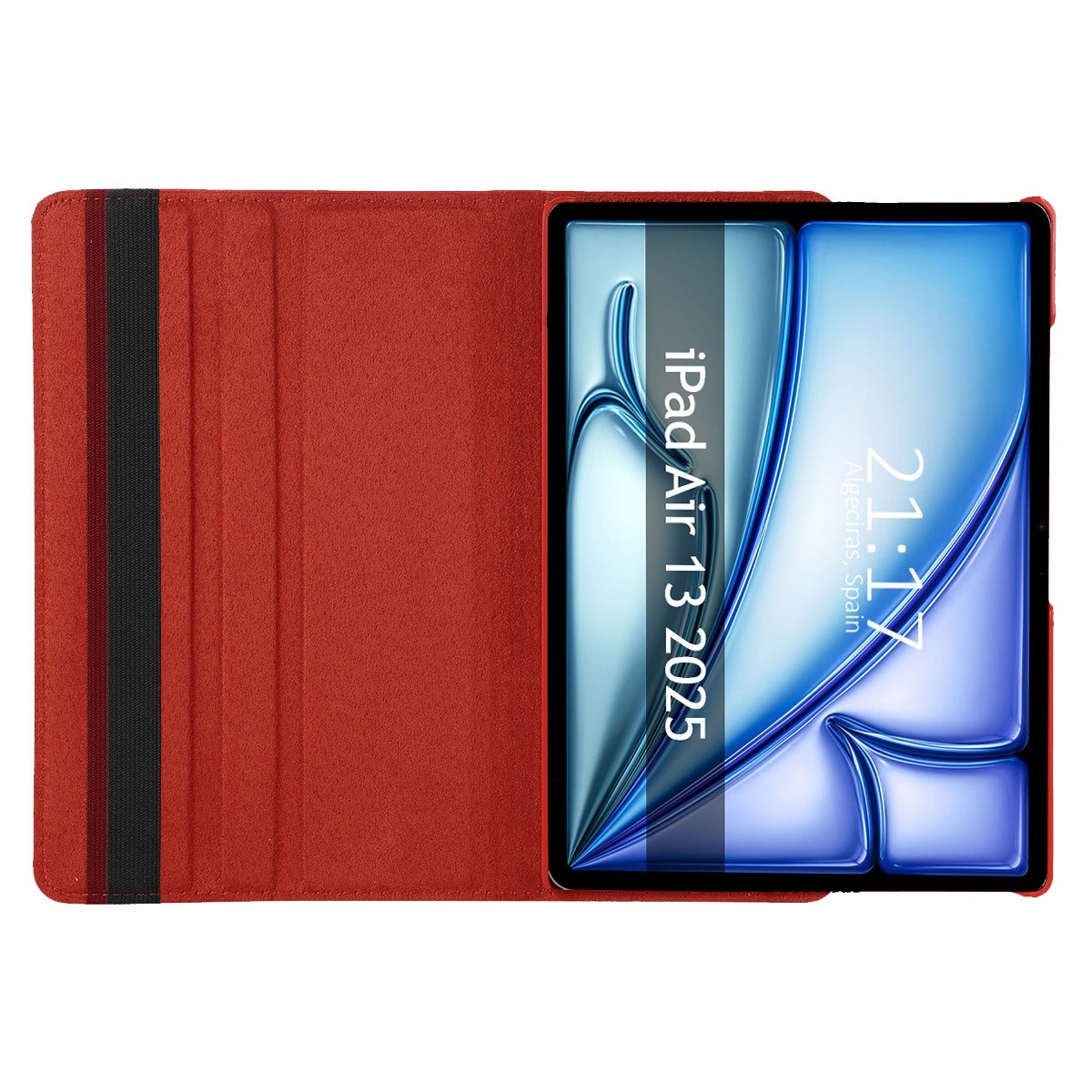 Funda Giratoria 360 para Apple iPad Air 2025 13 (M3) color Roja