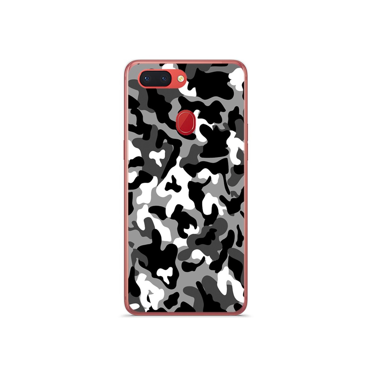 Funda Gel Tpu para Oppo R15 Pro Diseño Snow Camuflaje Dibujos
