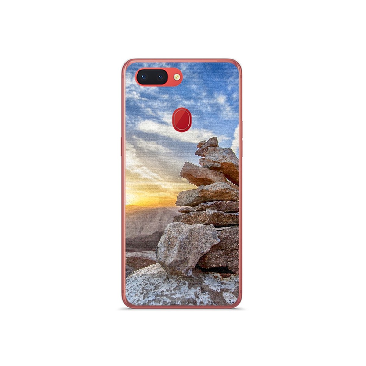 Funda Gel Tpu para Oppo R15 Pro Diseño Sunset Dibujos