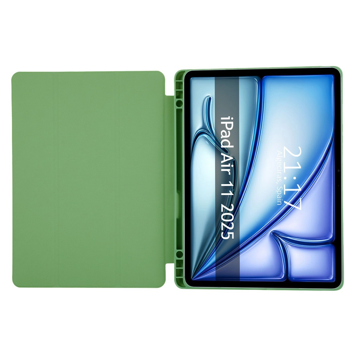 Funda con tapa Smart para Apple iPad Air 2025 11 (M3) color Verde