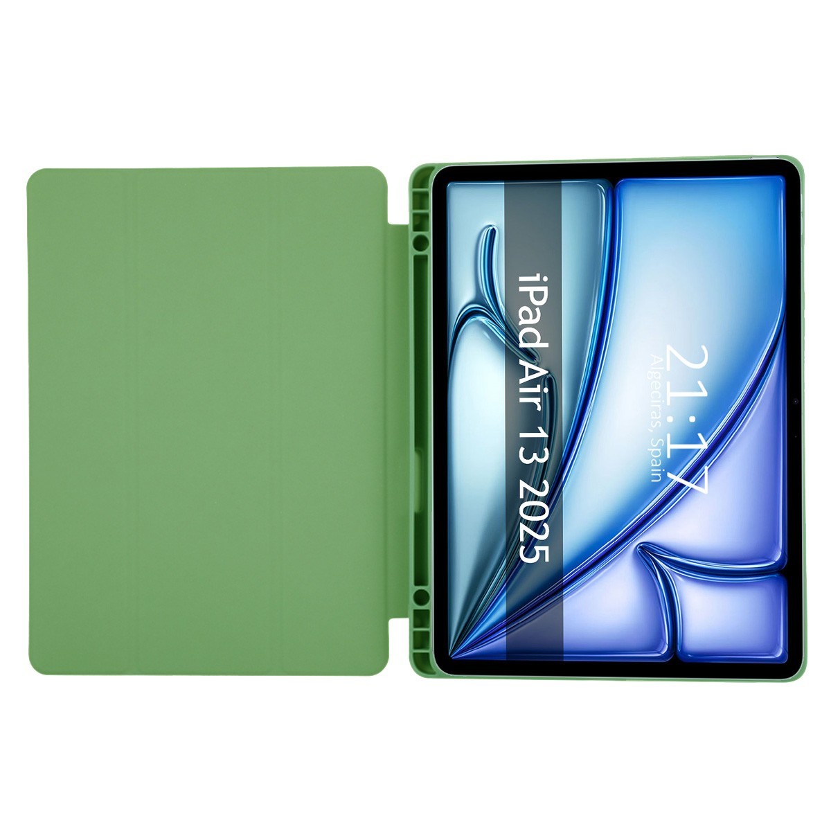 Funda con tapa Smart para Apple iPad Air 2025 13 (M3) color Verde