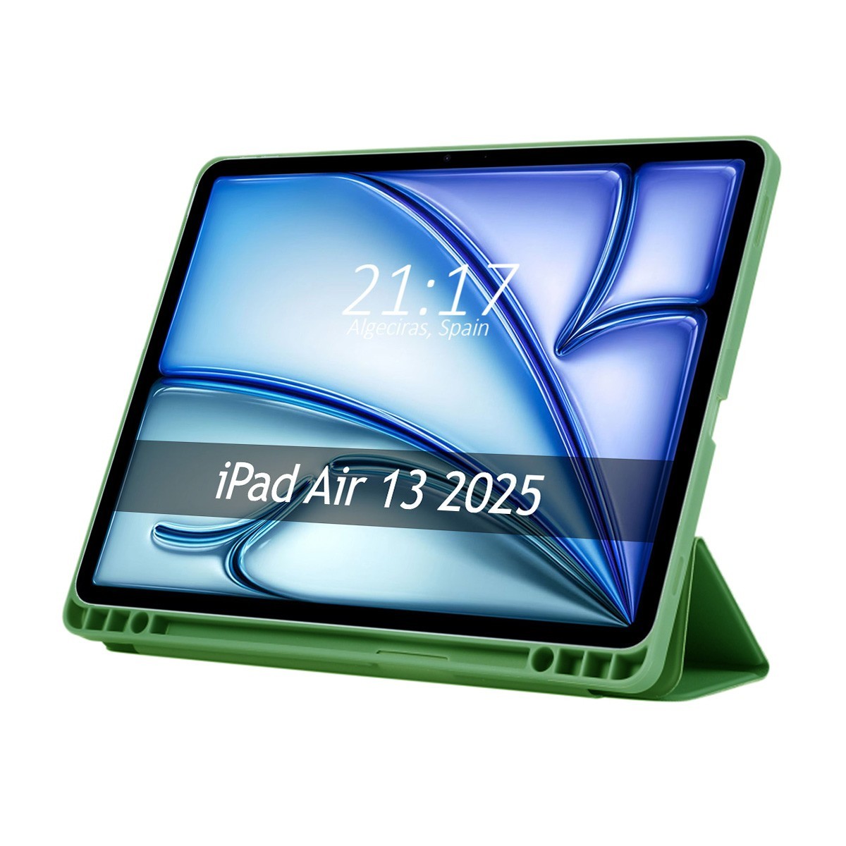 Funda con tapa Smart para Apple iPad Air 2025 13 (M3) color Verde