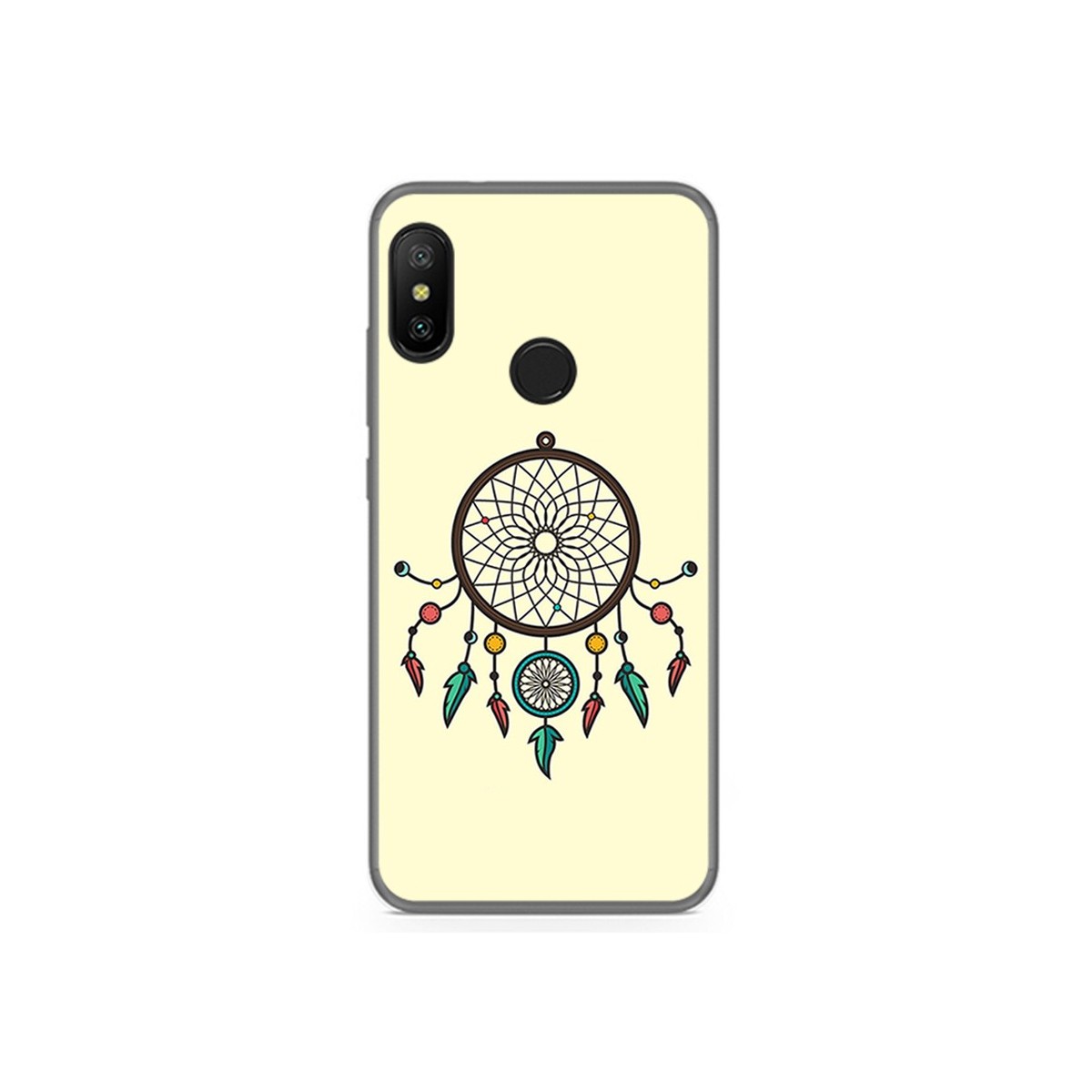 Funda Gel Tpu para Xiaomi Redmi 6 Pro / Mi A2 Lite Diseño Atrapasueños Dibujos