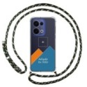 Personaliza tu Funda Colgante Transparente para Oppo Reno 13 5G con Cordon Verde / Dorado Dibujo Personalizada