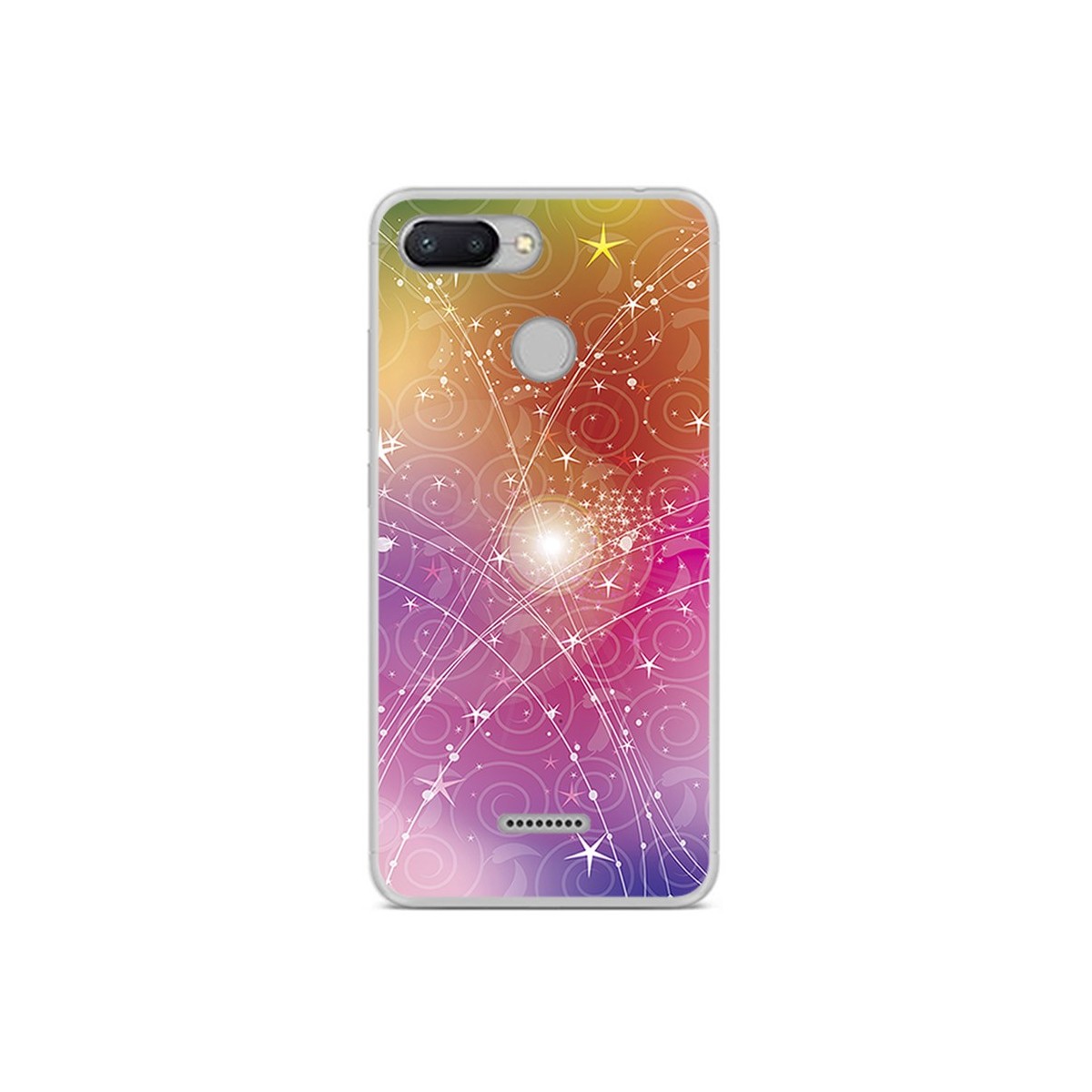 Funda Gel Tpu para Xiaomi Redmi 6 Diseño Abstracto Dibujos