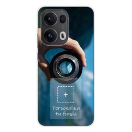 Personaliza tu Funda Silicona Gel Tpu Transparente con tu Fotografia para Oppo Reno 13 Pro 5G Dibujo Personalizada