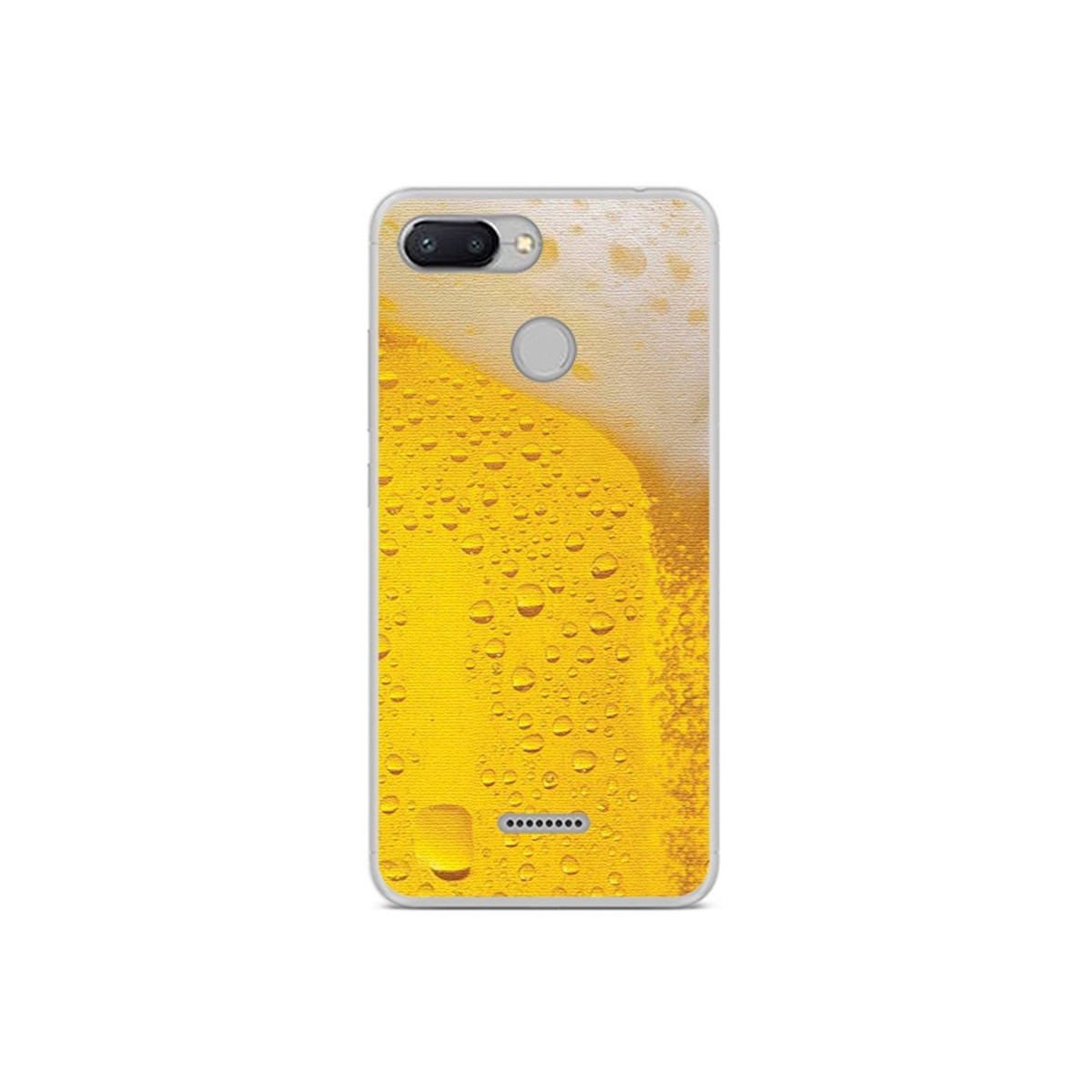 Funda Gel Tpu para Xiaomi Redmi 6 Diseño Cerveza Dibujos