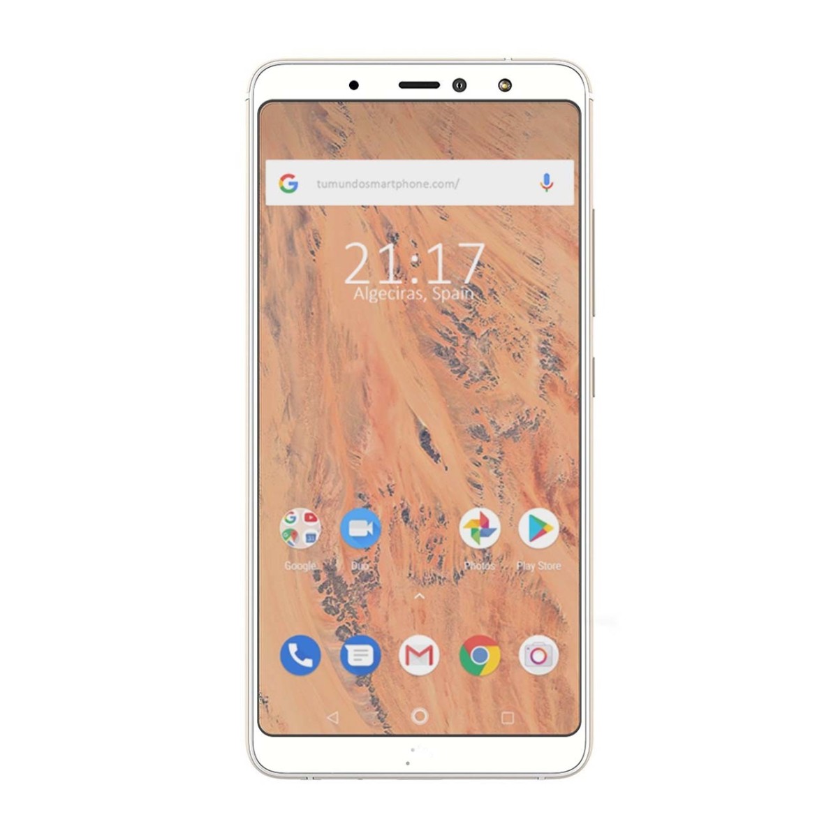 Protector Cristal Templado Frontal Completo Blanco para Bq Aquaris X2 / X2 Pro Vidrio