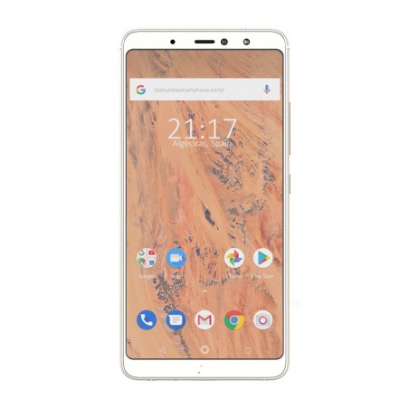 Protector Cristal Templado Frontal Completo Blanco para Bq Aquaris X2 / X2 Pro Vidrio