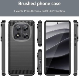 Funda Gel Tpu Tipo Carbon Negra para Xiaomi Poco X7 5G 2