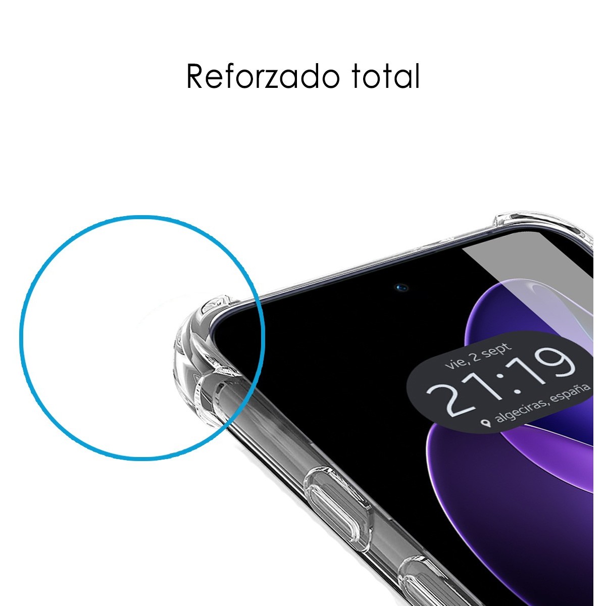 Funda Silicona Antigolpes Transparente para Oppo Reno 13 5G